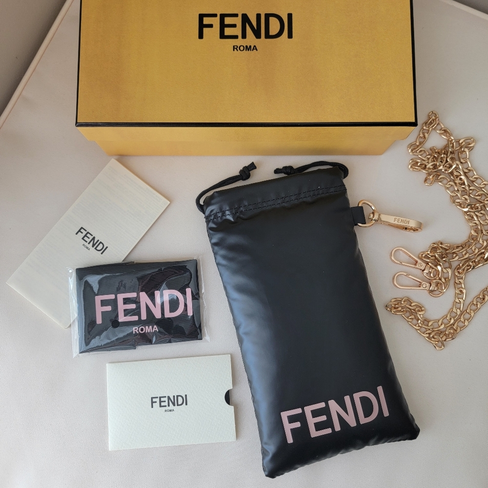Authentic Fendi Empty sunglass pouch with box